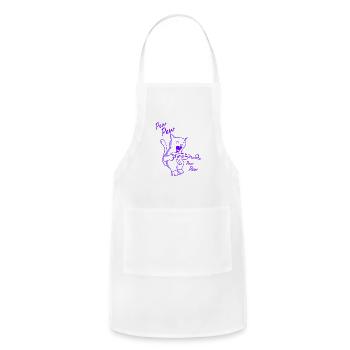 Pew pew - Adjustable Apron - white - Front - Julia (174cm)