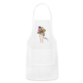 Grow in grace - Adjustable Apron - white - Front - Julia (174cm)
