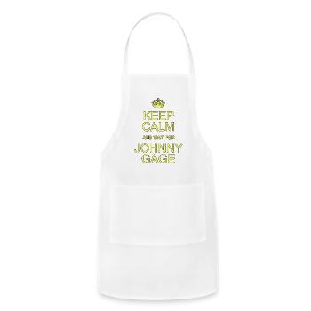 Johnny Gage funny - Adjustable Apron - white - Front - Julia (174cm)