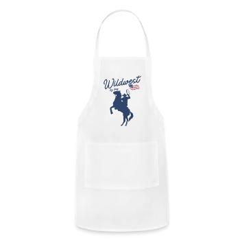 Wild west: Country Cowboy T-Shirt - Adjustable Apron - white - Front - Julia (174cm)