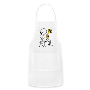 Fanfare groep 2 - Adjustable Apron - white - Front - Julia (174cm)