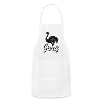 Grace - Adjustable Apron - white - Front - Julia (174cm)