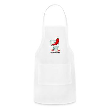 Toilet pepper - Adjustable Apron - white - Front - Julia (174cm)