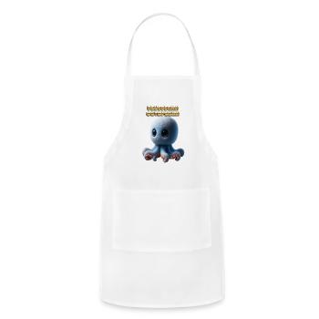 Blueberrini Octopusini Plush - Adjustable Apron - white - Front - Julia (174cm)