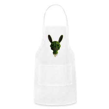 Stitched Grin Bunny Plush - Adjustable Apron - white - Front - Julia (174cm)