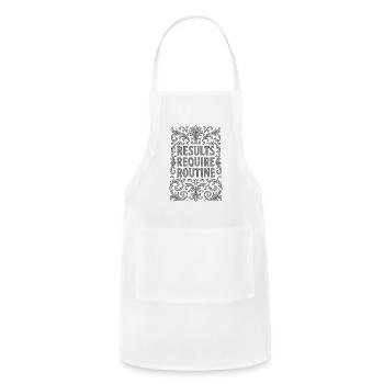 Results Require Routine - Adjustable Apron - white - Front - Julia (174cm)
