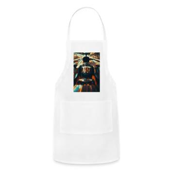 Neon Velocity Racer - Adjustable Apron - white - Front - Julia (174cm)