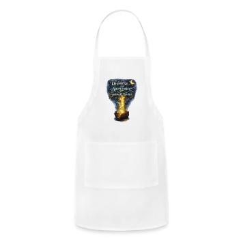Cosmic Abundance Treasure - Adjustable Apron - white - Front - Julia (174cm)
