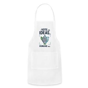 Vote for Humane Ideas - Adjustable Apron - white - Front - Julia (174cm)