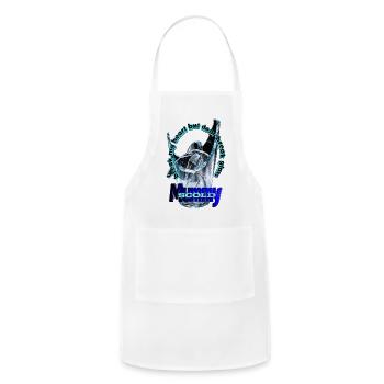 Broken Glass Equals Broken Mom - Adjustable Apron - white - Front - Julia (174cm)
