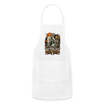 Afterlife Dental Checkup Skeleton Dentist - Adjustable Apron - white - Front - Julia (174cm)