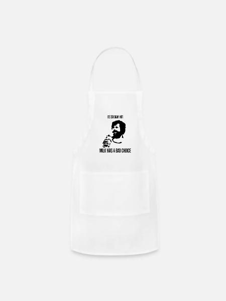 Anchorman Milk was a bad choice - Adjustable Apron - white