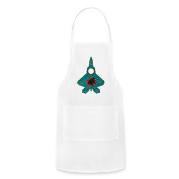 Industrial f-22 USAFAircraft - Adjustable Apron - white - Front - Julia (174cm)