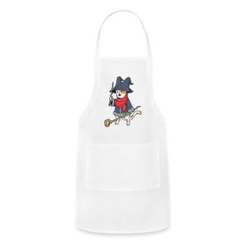 Wizard And Magician Magic Cat - Adjustable Apron - white - Front - Julia (174cm)