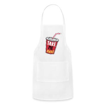 Take Me Away - Adjustable Apron - white - Front - Julia (174cm)