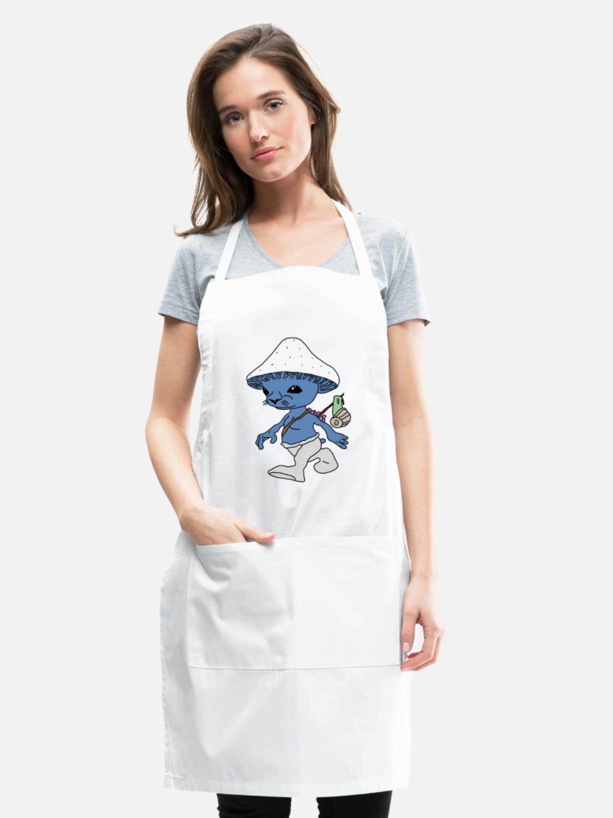 Blue Cat - Adjustable Apron - white - Front - Julia (174cm)