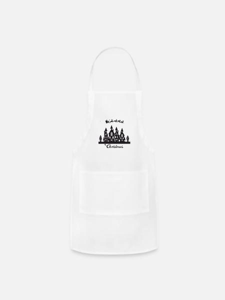 Christmas House - Adjustable Apron - white