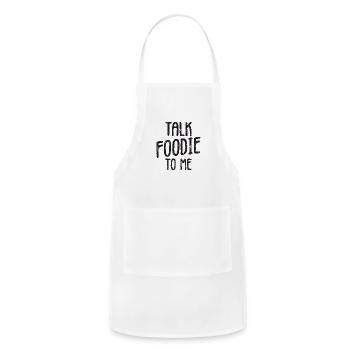 Talk foodie to me - food - Adjustable Apron - white - Front - Julia (174cm)