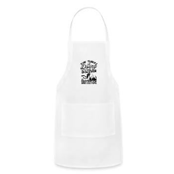 Thrill of diving is the chance to discover - Adjustable Apron - white - Front - Julia (174cm)