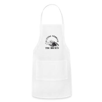 Cutting through the doubts - Chainsaw - Adjustable Apron - white - Front - Julia (174cm)