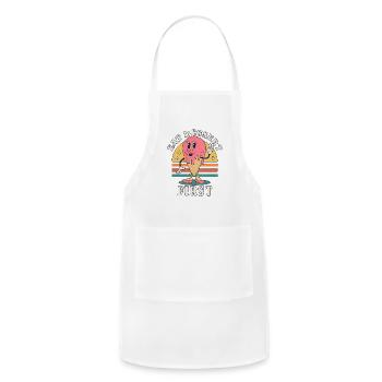 Eat Dessert First - Adjustable Apron - white - Front - Julia (174cm)