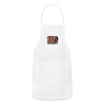 Ninja Mode: Activated - Ninja - Adjustable Apron - white - Front - Julia (174cm)