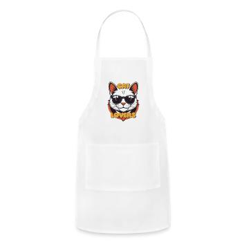 Cat lovers - Adjustable Apron - white - Front - Julia (174cm)