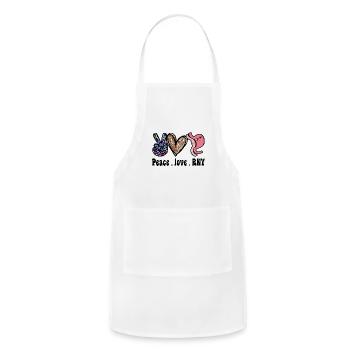 Bariatric Surgery - Adjustable Apron - white - Front - Julia (174cm)