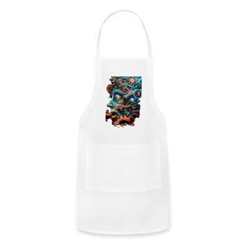 Cosmic Consciousness - Adjustable Apron - white - Front - Julia (174cm)
