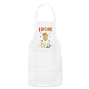 Fencing Papa - Adjustable Apron - white - Front - Julia (174cm)