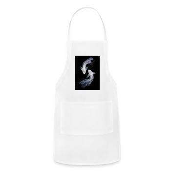 Cosmic Koi Nebula - Adjustable Apron - white - Front - Julia (174cm)