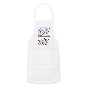 Tights, socks, stockings, logo - Adjustable Apron - white - Front - Julia (174cm)