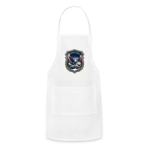 USA Eagle Vanguard T-Shirt,American Flag PrideGift - Adjustable Apron