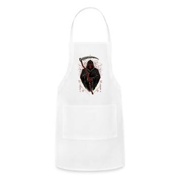 The Reaper Gothic Dark Art - Adjustable Apron - white - Front - Julia (174cm)