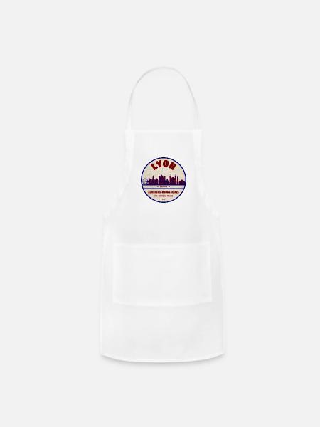 Lyon Skyline - Adjustable Apron - white