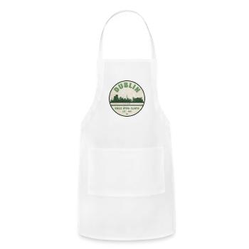 Dublin Ireland - Adjustable Apron - white - Front - Julia (174cm)