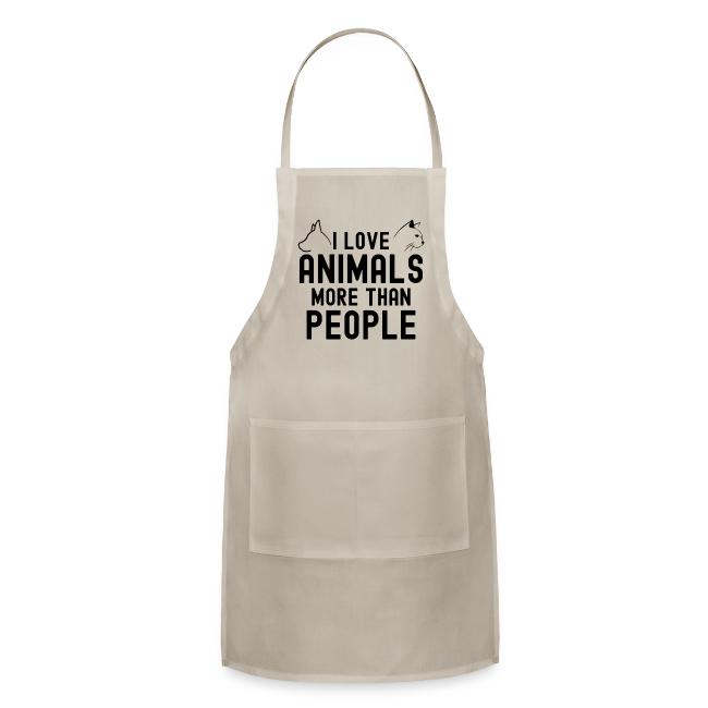 I Love Animals More Than People - Dog & Cat Heads