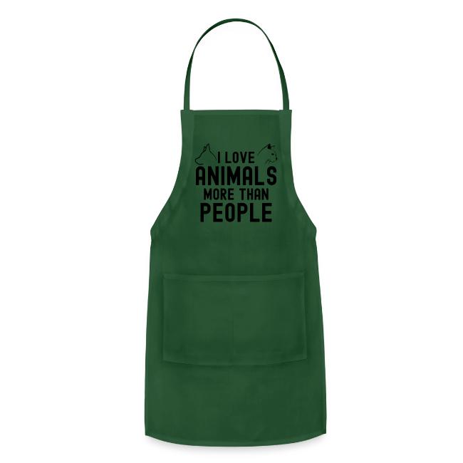 I Love Animals More Than People - Dog & Cat Heads