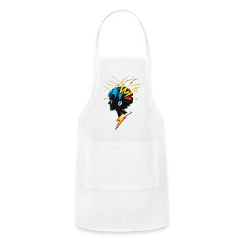 mind power1 - Adjustable Apron - white - Front - Julia (174cm)