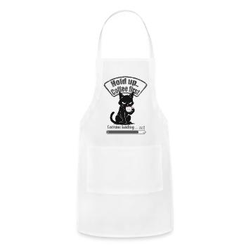 Coffee First Cat Loading - Adjustable Apron - white - Front - Julia (174cm)