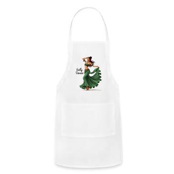 Belly Dancing Belly Dancer Belly Dance Classes - Adjustable Apron - white - Front - Julia (174cm)