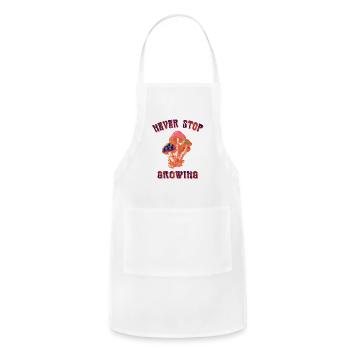 never stop - Adjustable Apron - white - Front - Julia (174cm)