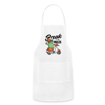 Break The Rules - Adjustable Apron - white - Front - Julia (174cm)