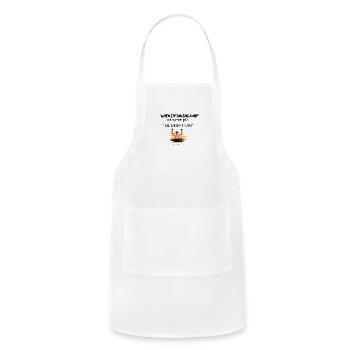 The food is ready - Adjustable Apron - white - Front - Julia (174cm)
