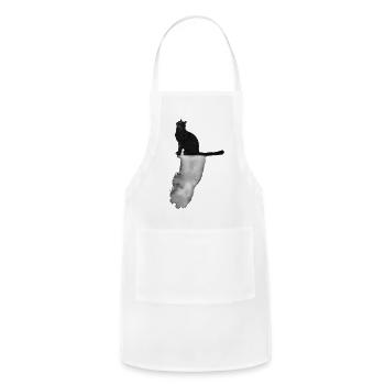 Dream Big (Ink) - Adjustable Apron - white - Front - Julia (174cm)