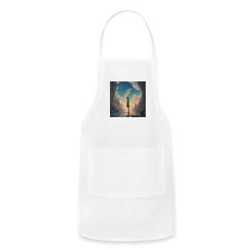 Echoes of a Fading Kingdom - Adjustable Apron - white - Front - Julia (174cm)