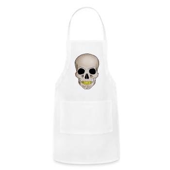 Skull - Adjustable Apron - white - Front - Julia (174cm)