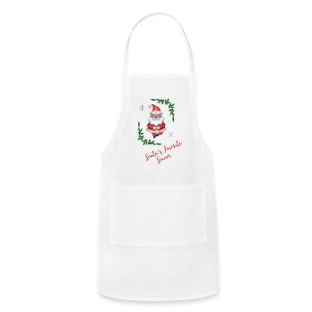 Santa s Favorite Sinner - Adjustable Apron - white - Front - Julia (174cm)