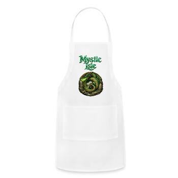Mystic Isle Dragon Circle - Adjustable Apron - white - Front - Julia (174cm)