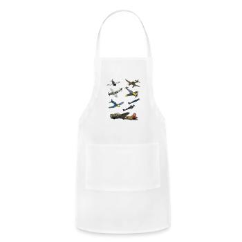 WWII Warplanes Art Pack - Adjustable Apron - white - Front - Julia (174cm)